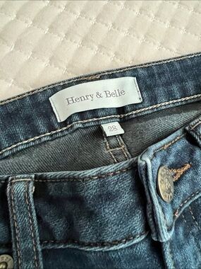 Henry & Belle Blue Denim Jeans with Contrast Stitching